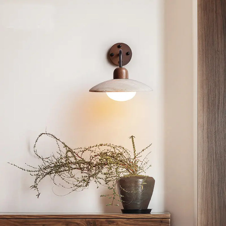 Modern Zarivo Wall Lamp illuminating a living space with a stylish design and soft light.