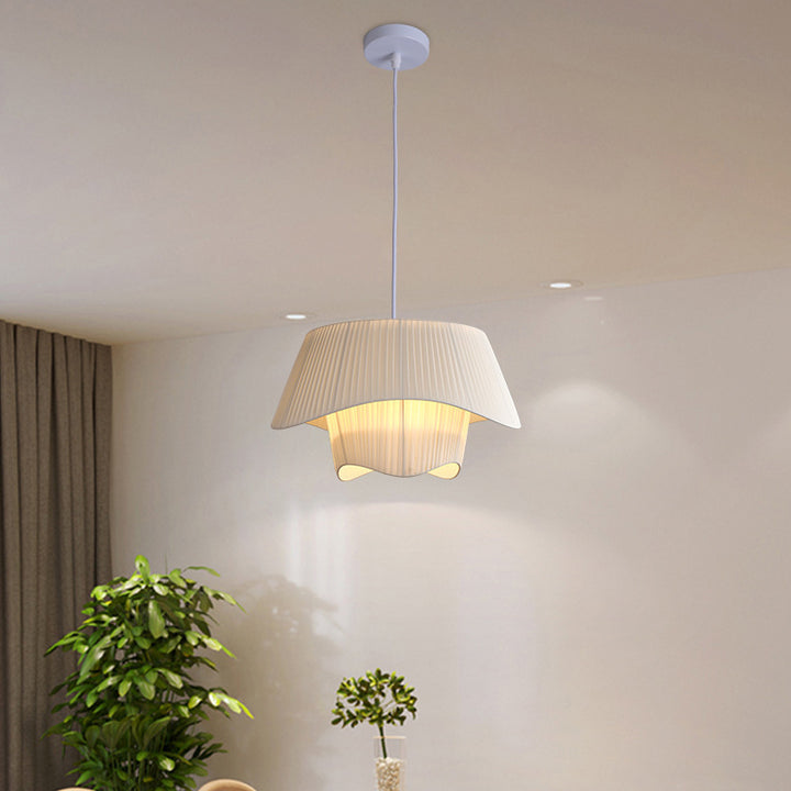 Moderne hanglamp in crèmestijl