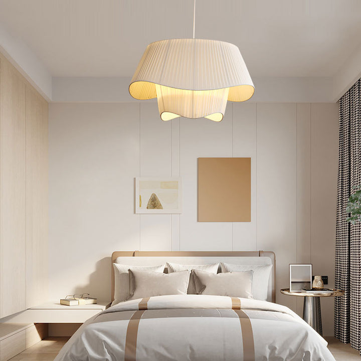 Moderne hanglamp in crèmestijl