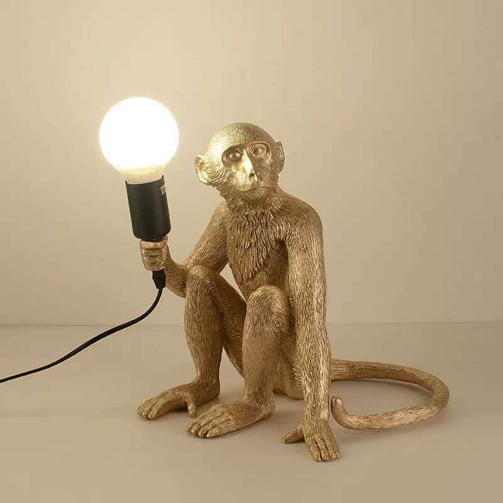 Monkey Table Lamp Glod 1