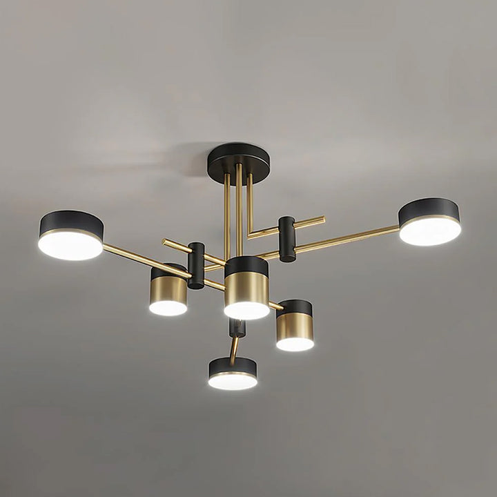 Multi-head round chandelier 100