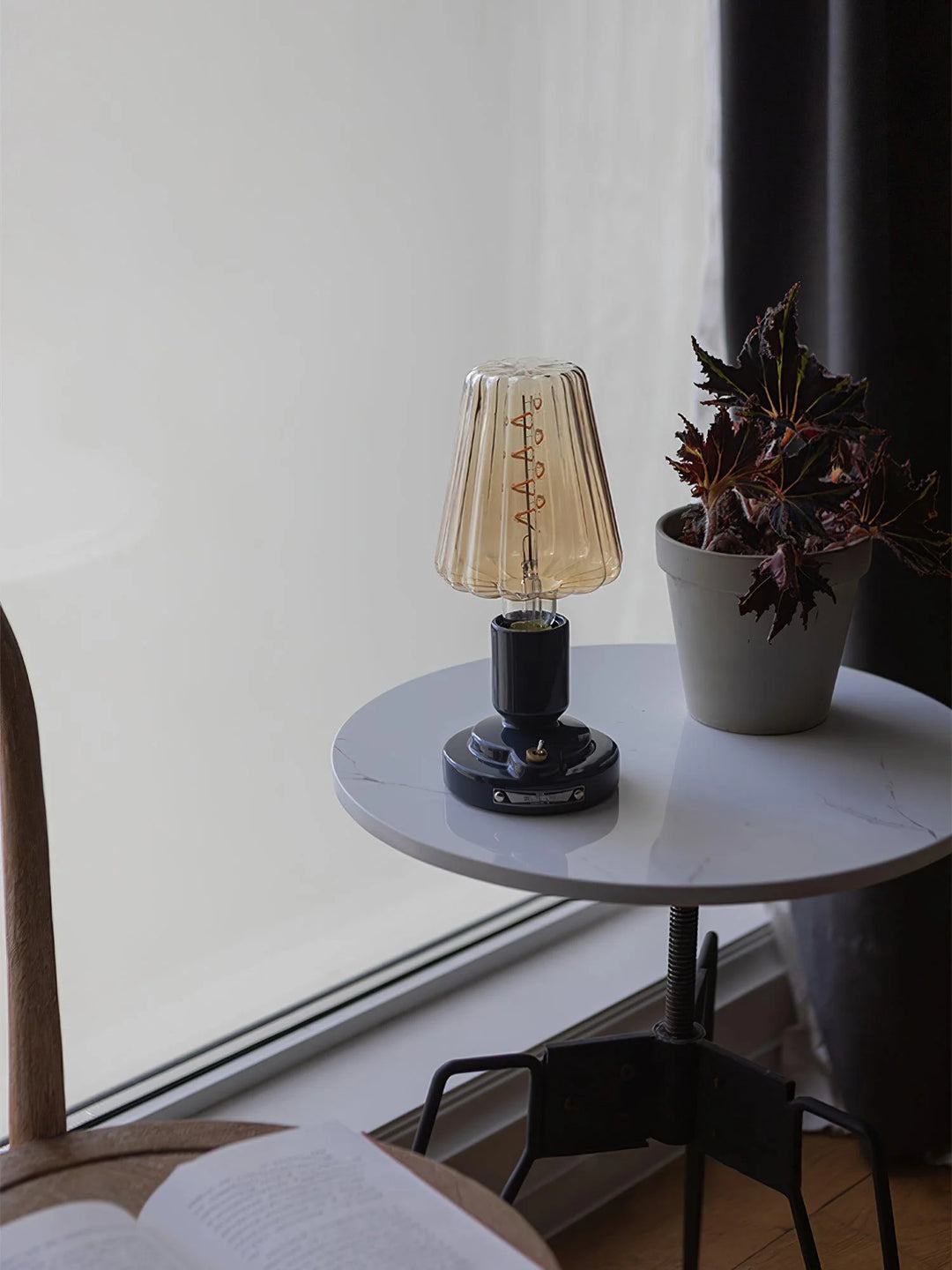 Mushroom Glass Desk Lamp-11