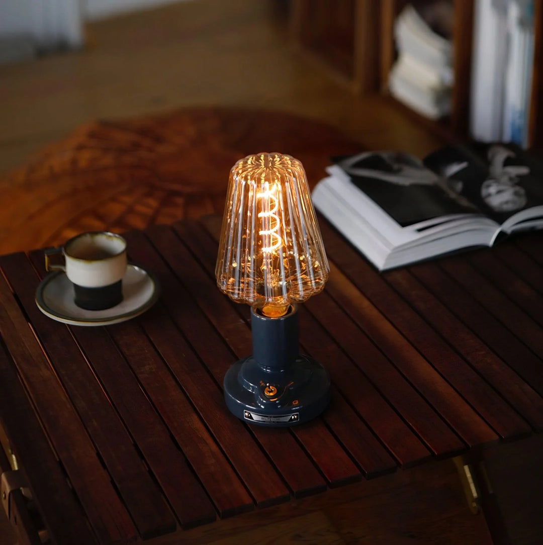 Mushroom Glass Desk Lamp-3