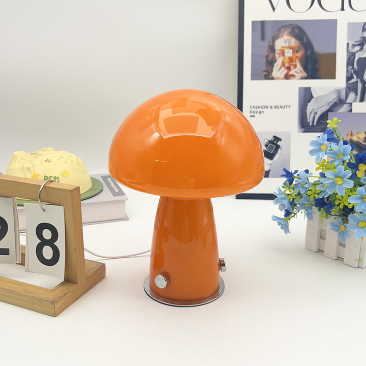 Mushroom Glass Table Lamp