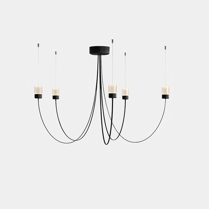 Nordic Black Wwinging Chandelier 1