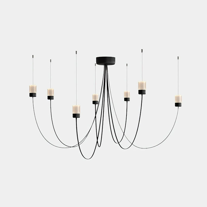 Nordic Black Wwinging Chandelier 2