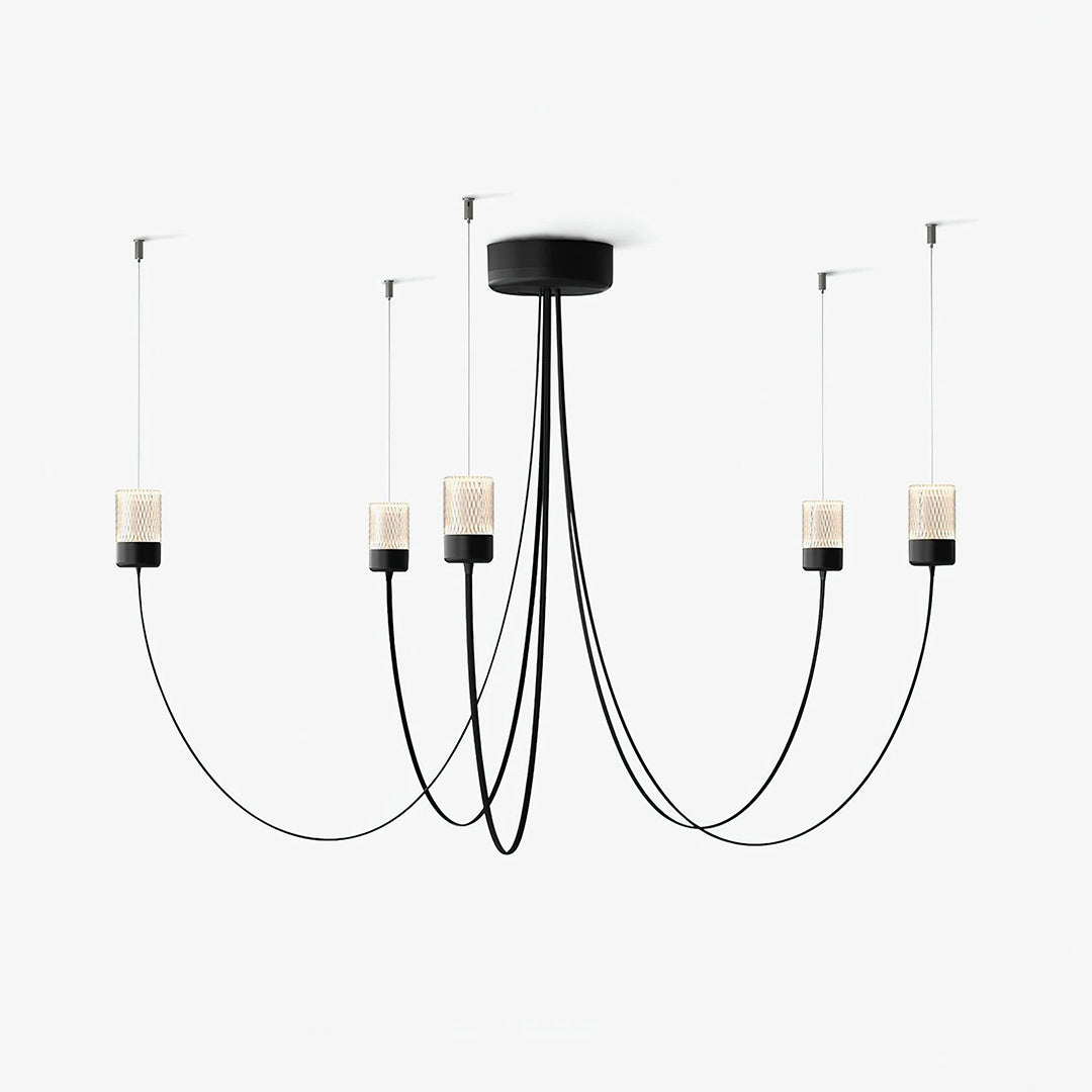 Nordic Black Wwinging Chandelier 3