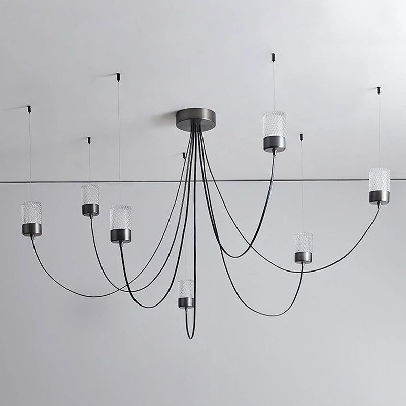 Nordic Black Wwinging Chandelier 4