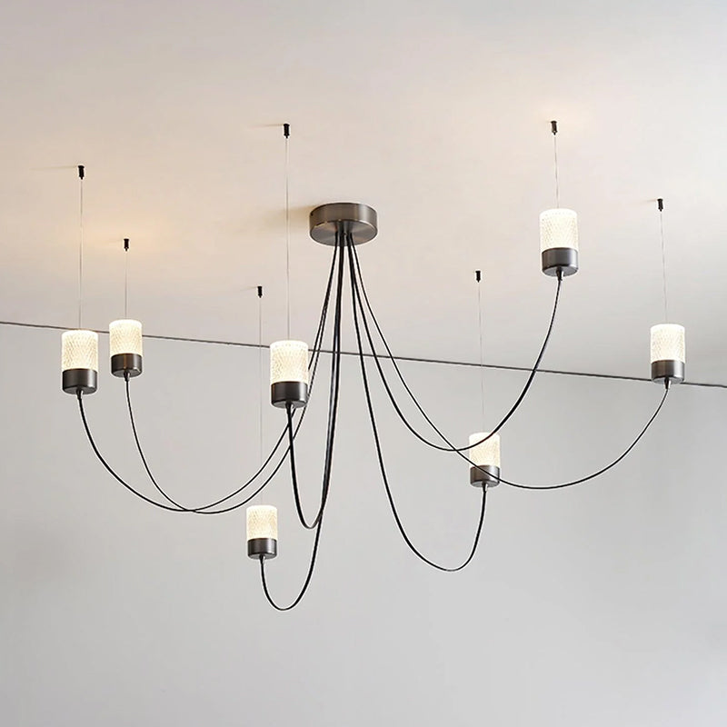 Nordic Black Wwinging Chandelier 5