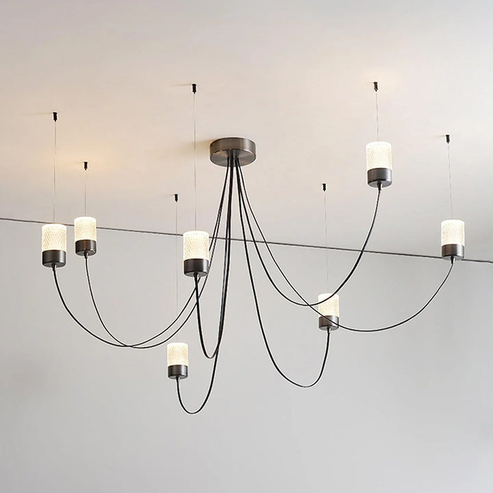 Nordic Black Wwinging Chandelier 5