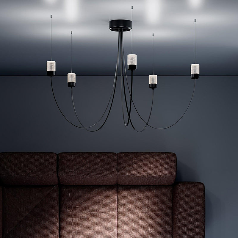 Nordic Black Wwinging Chandelier 9