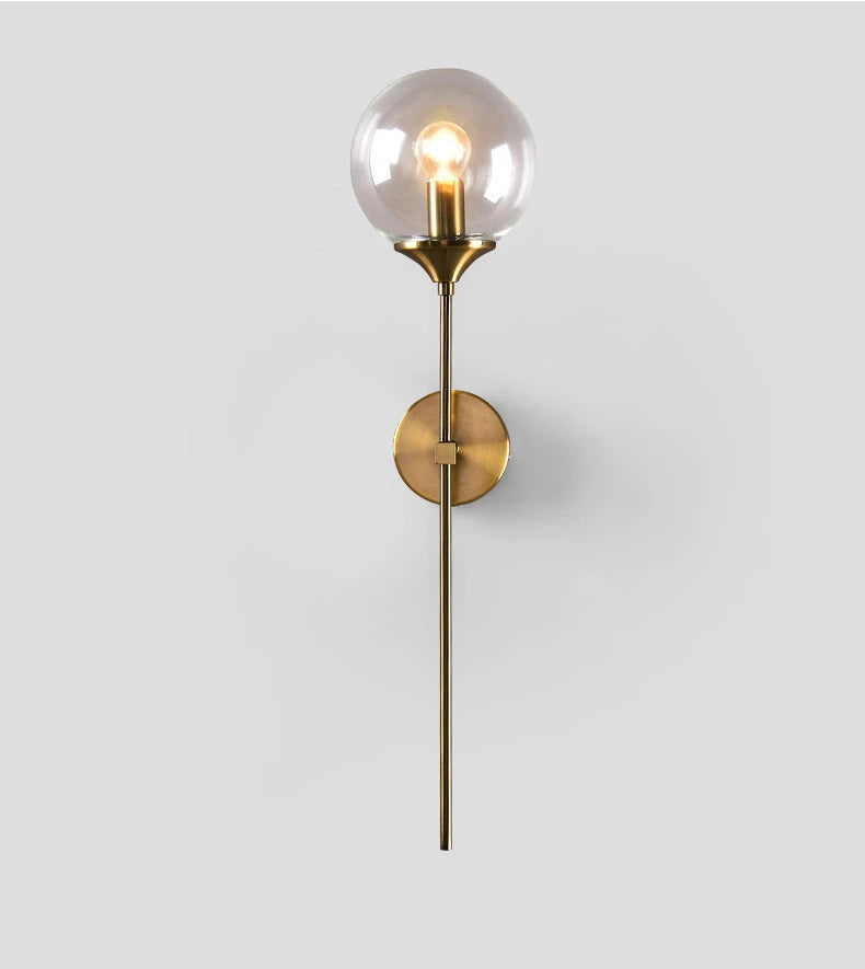 Nordic Gold Glass Wall Lamp