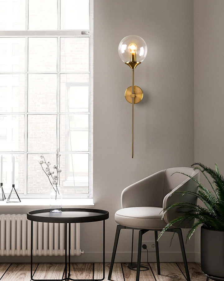 Nordic Gold Glass Wall Lamp