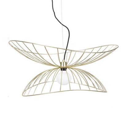 Nordic Hat Pendant Light D70_H28 CM Gold