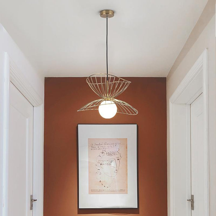 Nordic Hat Pendant Light in hallway