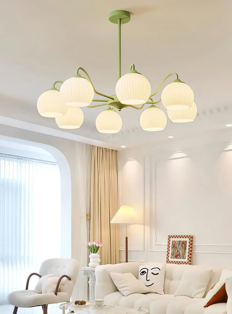 Nordic Matcha Round Chandelier 9