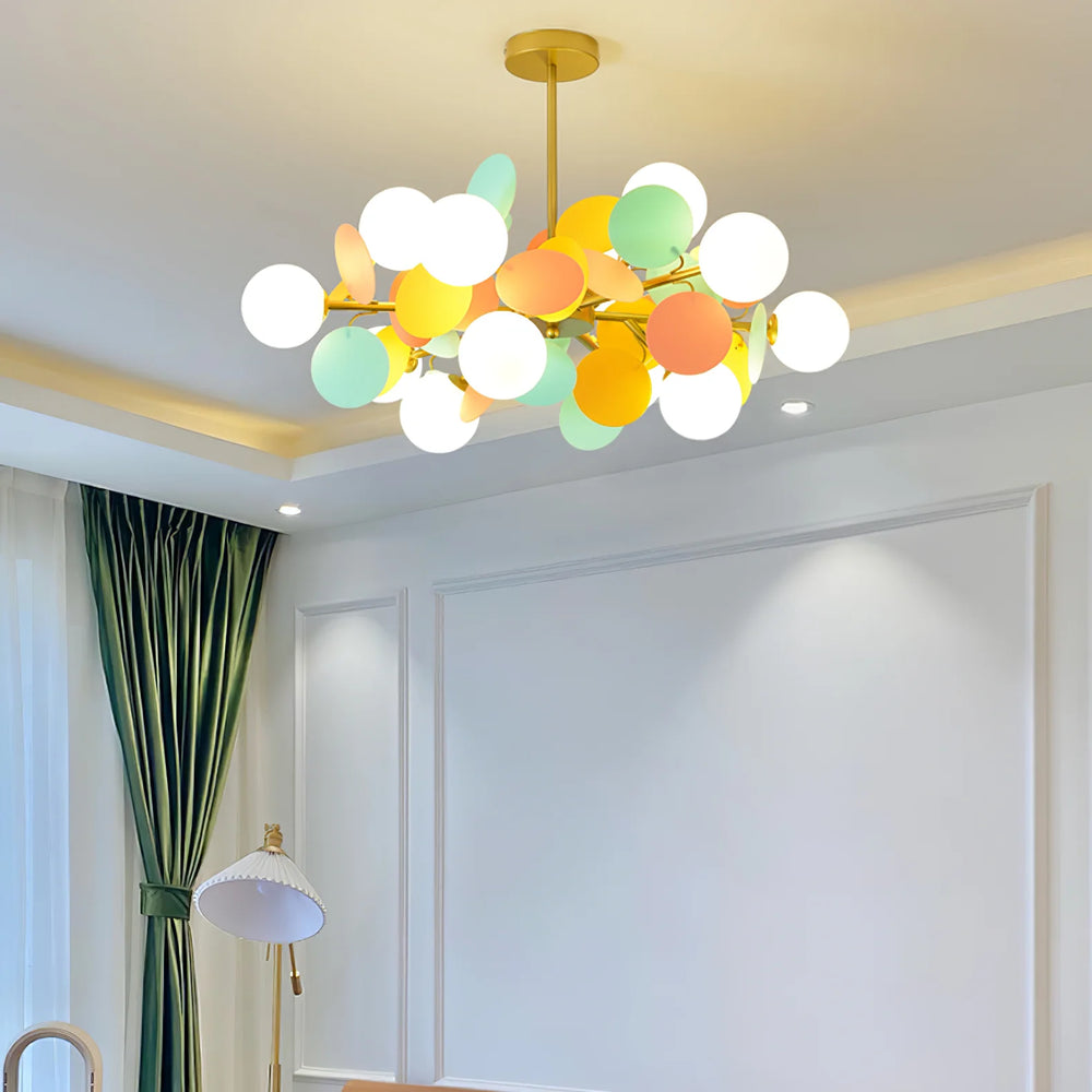 Off White A ball Tree Chandelier 1