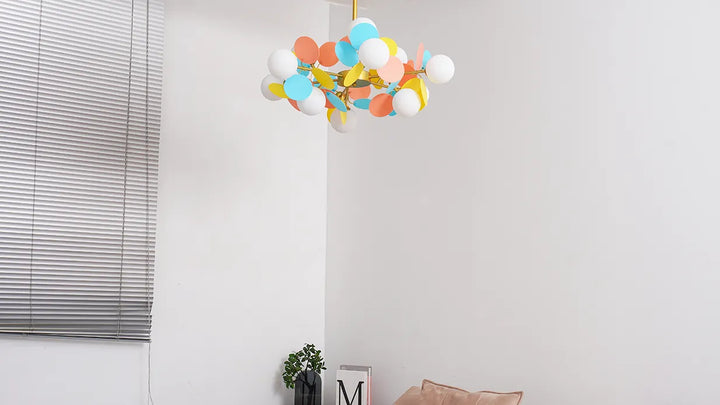 Off White A ball Tree Chandelier New 1