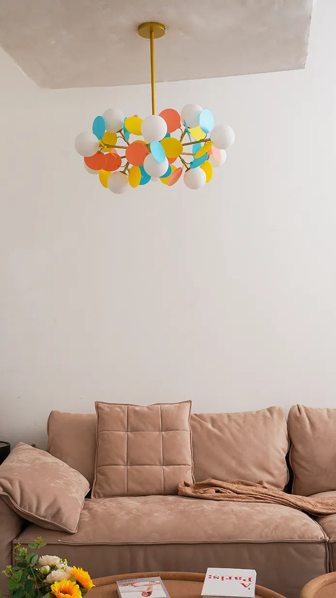 Off White A ball Tree Chandelier New 10
