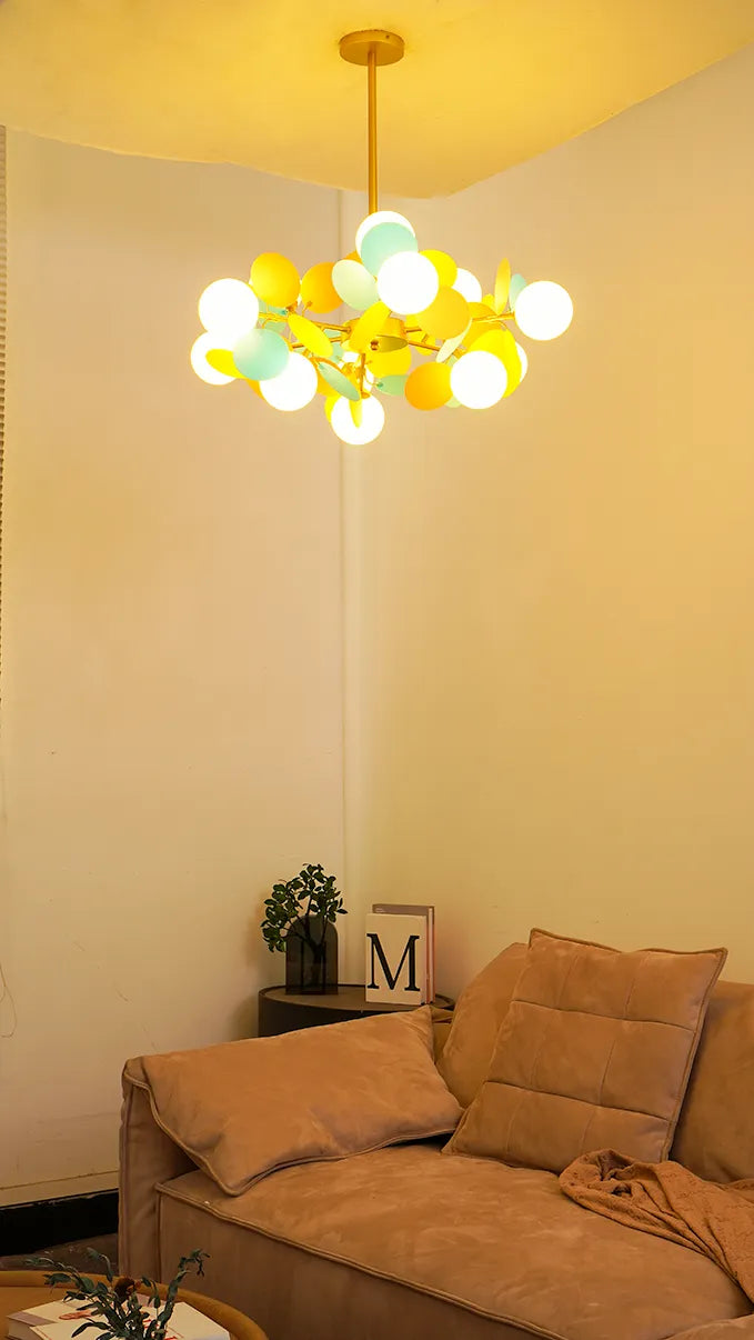 Off White A ball Tree Chandelier New 4