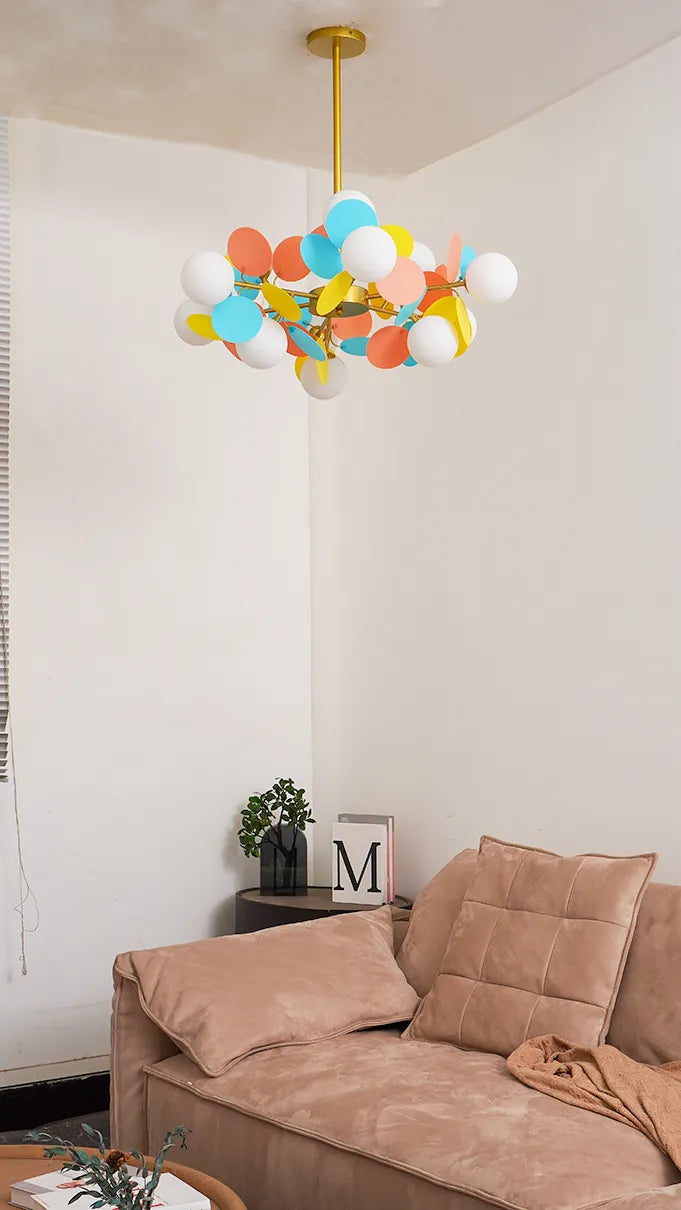 Off White A ball Tree Chandelier New 6