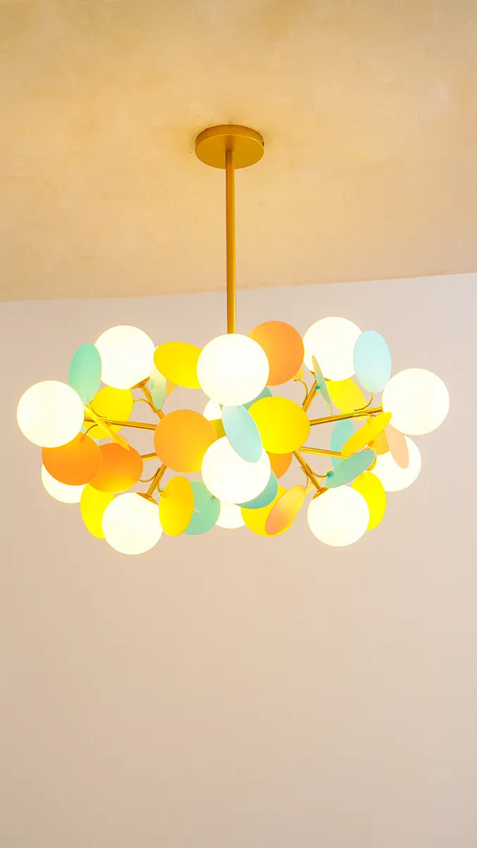 Off White A ball Tree Chandelier New 8