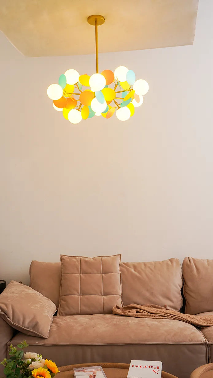 Off White A ball Tree Chandelier New 9