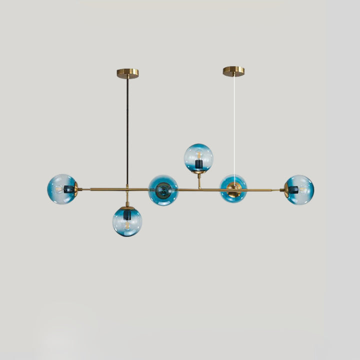 Orb Chandelier Blue