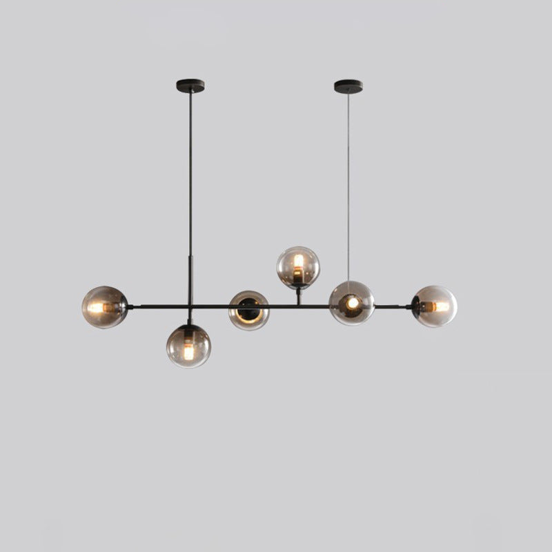 Orb Chandelier Smoke Grey 1