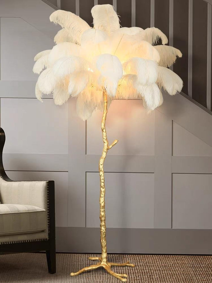 Ostrich Feather Floor Lamp 10