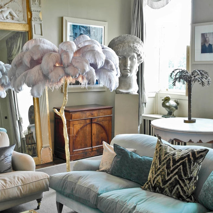 Ostrich Feather Floor Lamp 3