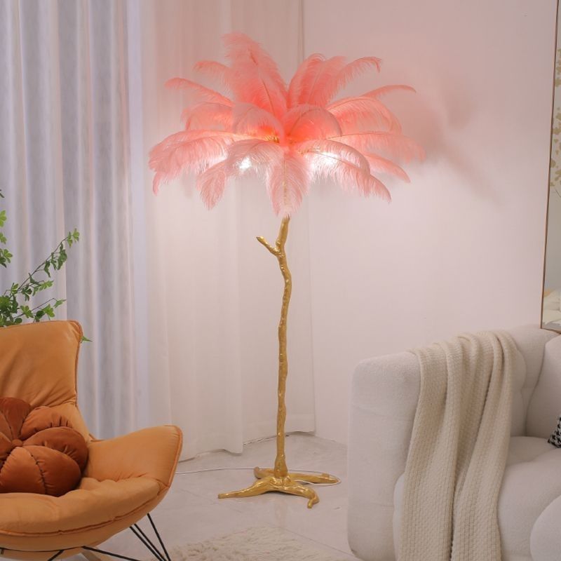 Ostrich Feather Floor Lamp 4