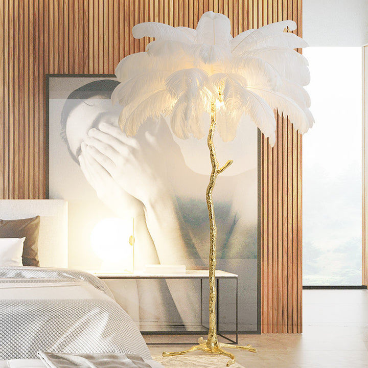 Ostrich Feather Floor Lamp 9