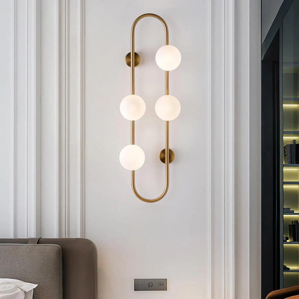 Oval Glass Ball Wall Lamp A