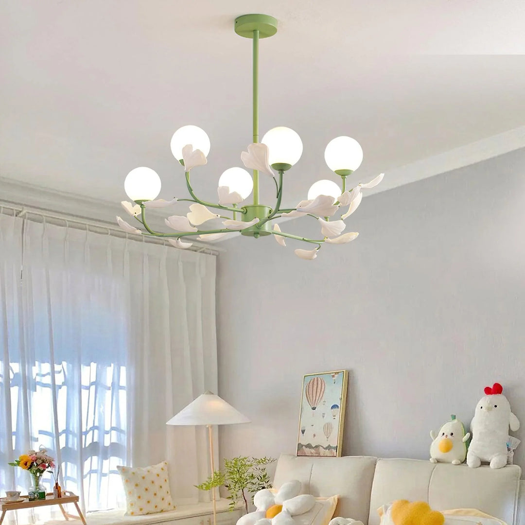 Pastoral Gingko Chandelier 5