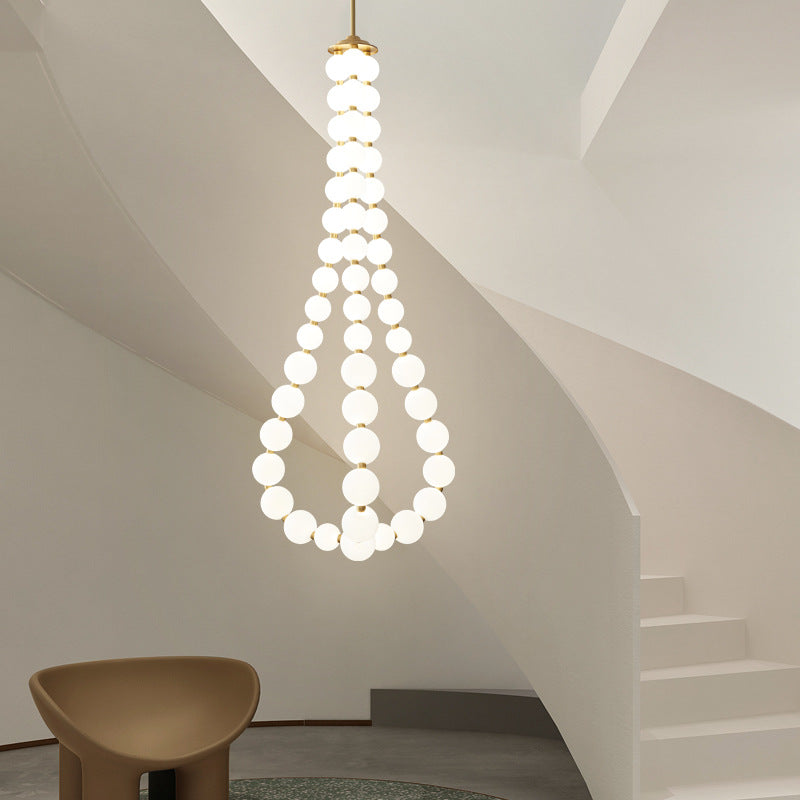 Pearl Necklace Chandelier 3J 5