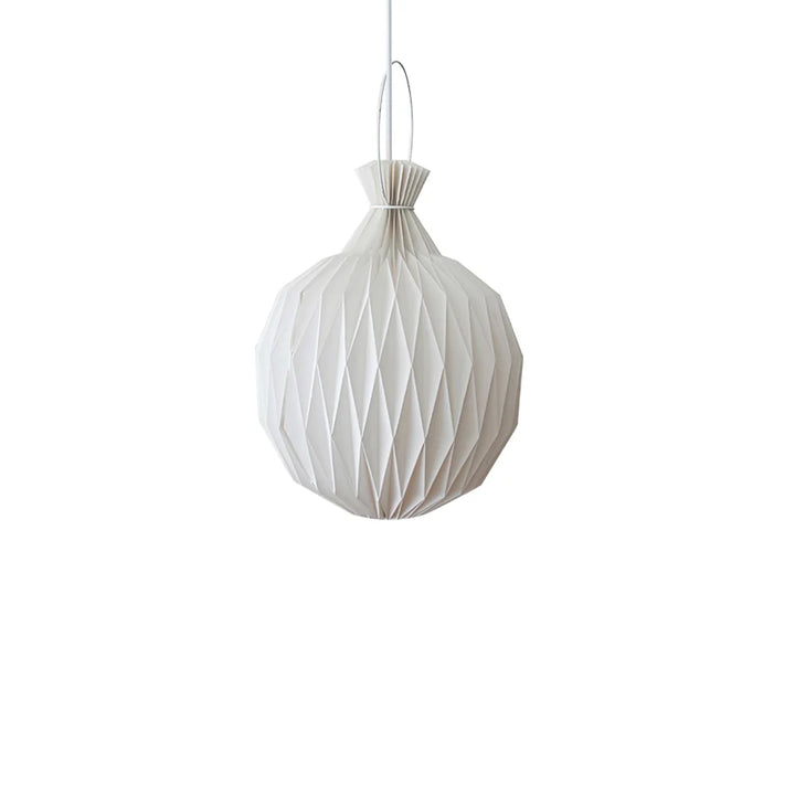 Lampe à suspension en papier et pierre ananas