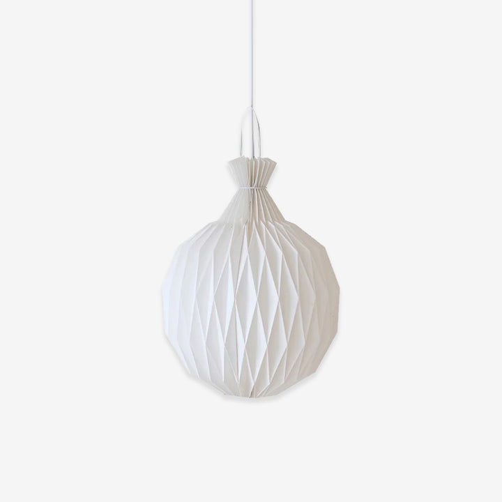 Lampe à suspension en papier et pierre ananas