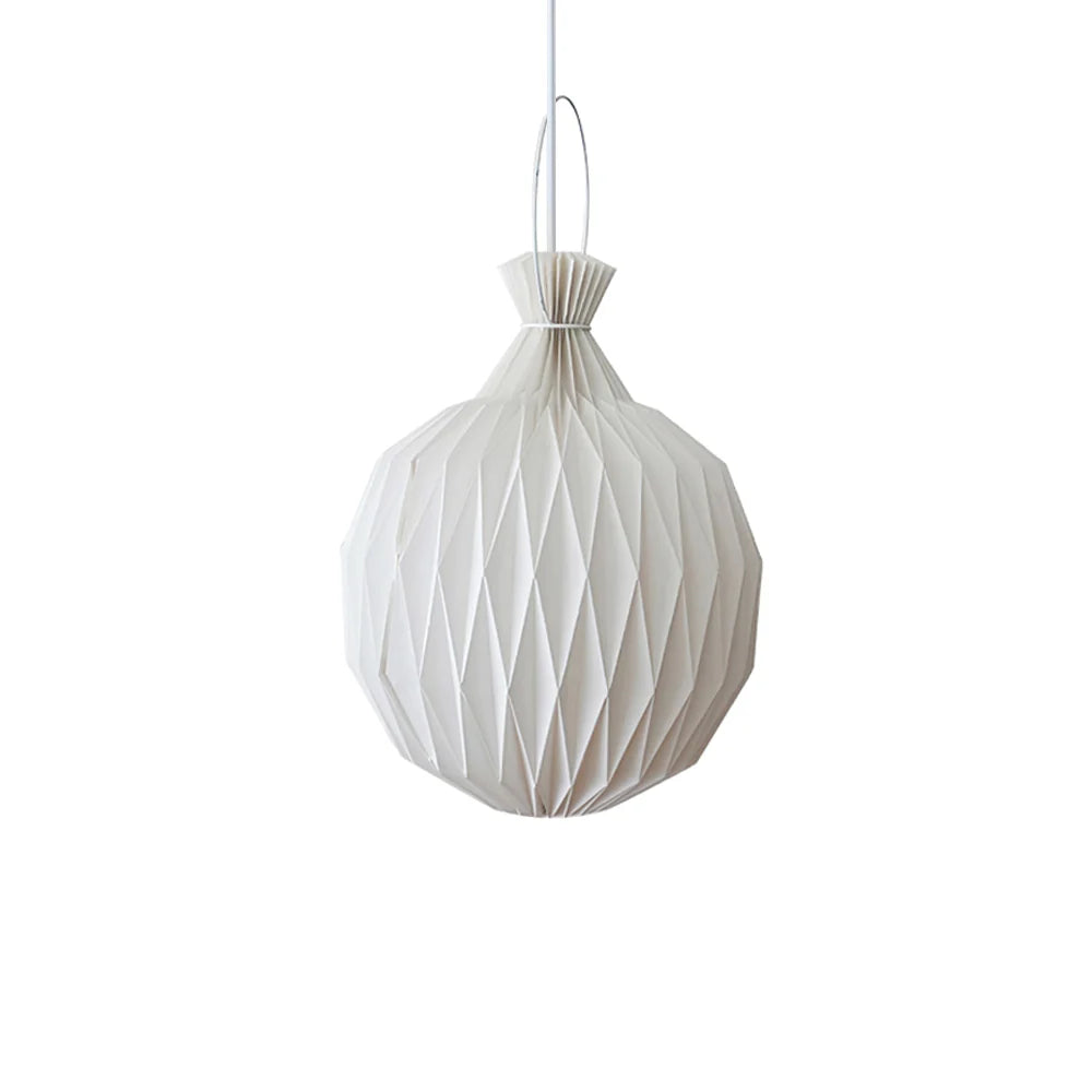 Lampe à suspension en papier et pierre ananas