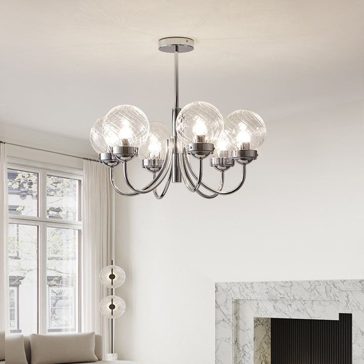 Planetary Glass Bulb Chandelier 00