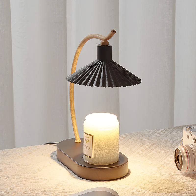 Pleated Candle Warmer Lamp 10