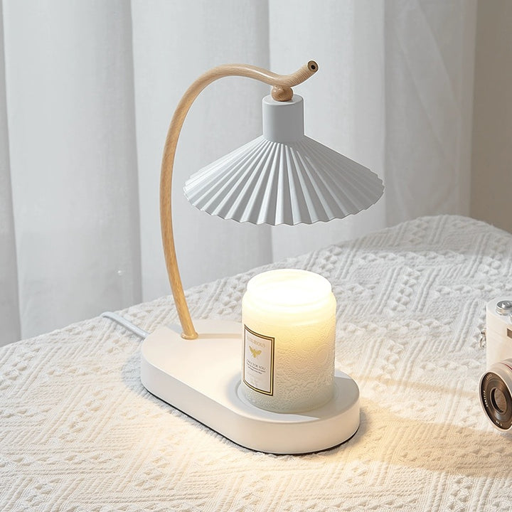 Pleated Candle Warmer Lamp 11