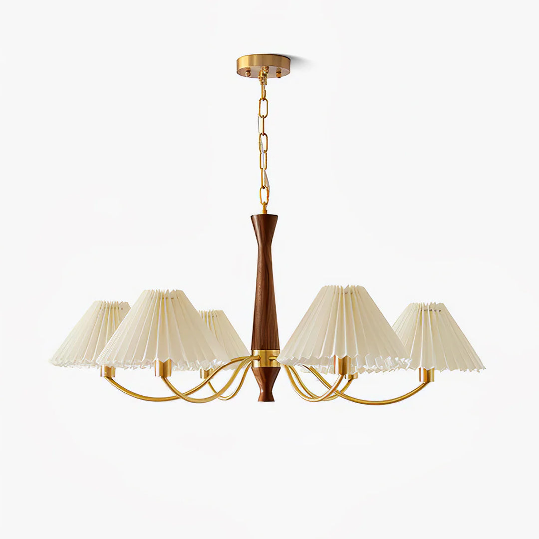 Pleated Fabric Chandelier 1