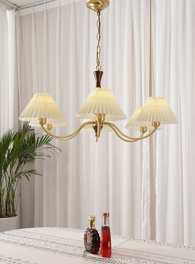 Pleated Fabric Chandelier 10