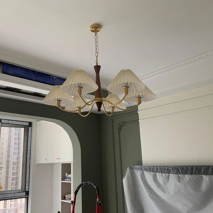 Pleated Fabric Chandelier 6