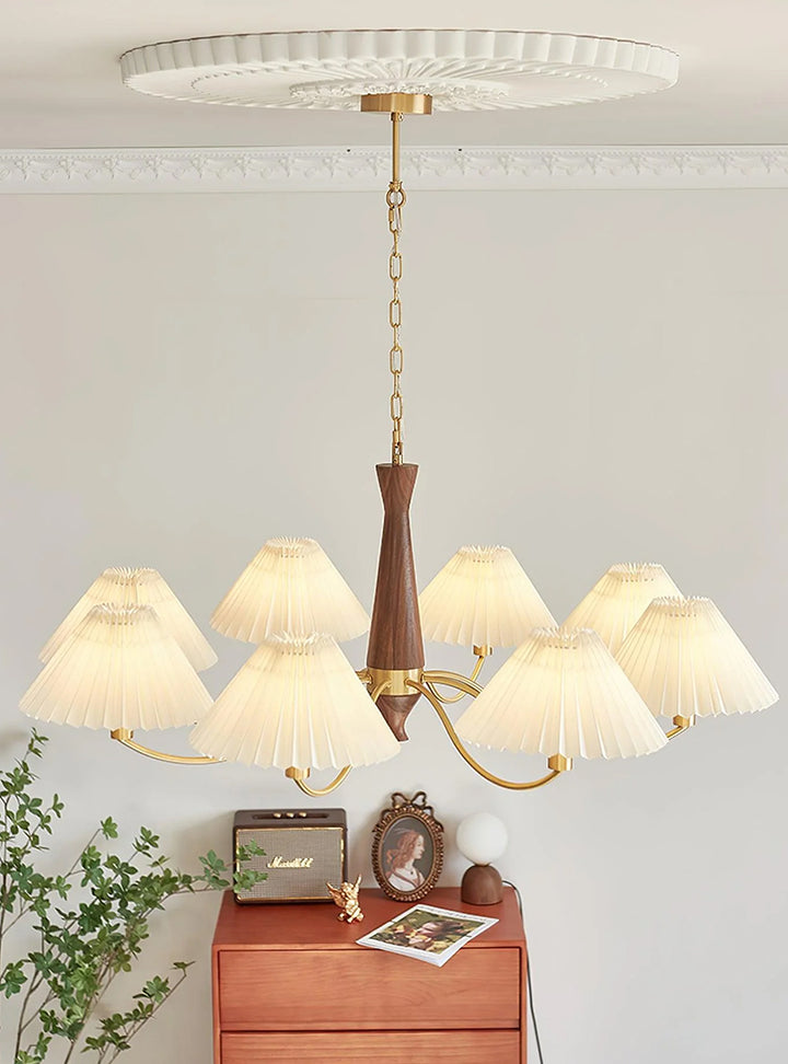 Pleated Fabric Chandelier 8