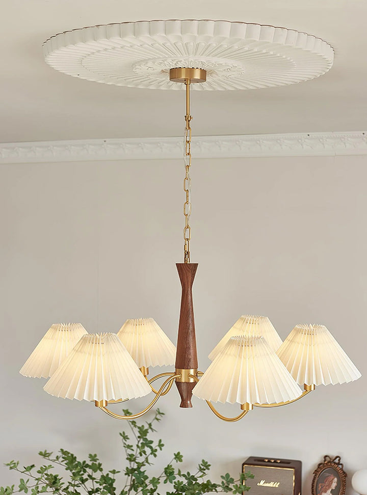 Pleated Fabric Chandelier 9