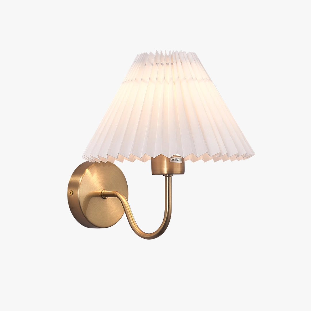 Pleated Shade Wall Sconce