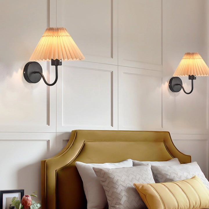 Pleated Shade Wall Sconce 14
