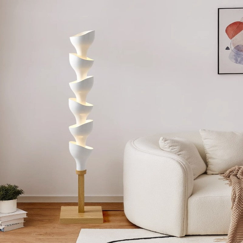 Pod Flower Floor Lamp in living room